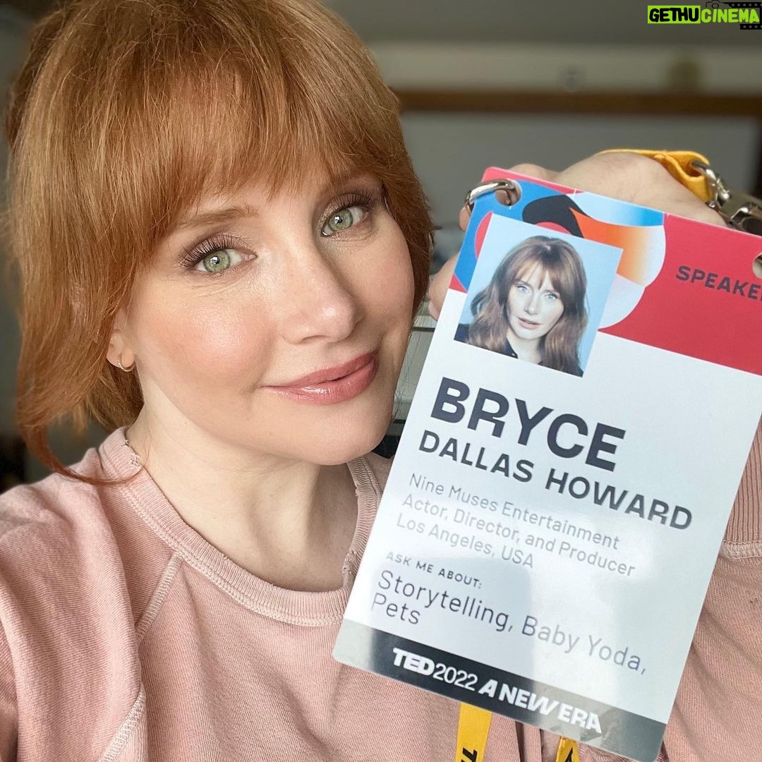 Bryce Dallas Howard Instagram - So… I did a thing #TED2022 📸: Ryan Lash & Gilberto Tadday