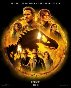 Bryce Dallas Howard Instagram - @prattprattpratt and I take dinosaurs very seriously 🤣⁣ ⁣ The new poster for #JurassicWorldDominion is here.⁣ ⁣ [ID: Chris Pratt (right) wearing a brown jacket & BDH (left) wearing a black winter coat make silly 😏🤪 faces to camera]
