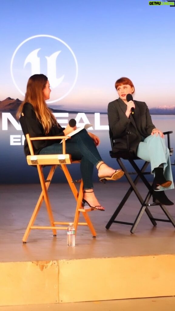 Bryce Dallas Howard Instagram - This might be counterintuitive, but for me it’s a GOOD sign when you aren’t the smartest and most experienced person in the room. In fact, I actively look for projects and opportunities where I know there will be a significant learning curve and mentors to set an example.⁣⁣ ⁣⁣ Why? When the pressure is off to “know everything” – when I can lean into my curiosity – I ask more questions and ultimately walk away with far more skill and experience than if I were just trying to execute perfectly or fake expertise. ⁣⁣ ⁣⁣ And what’s great is that I carry these skills and experiences with me for the rest of my career. What you can learn from others, even if it doesn’t exactly relate to “your job,” greatly informs your path moving forward. In the conversations you have with other collaborators, in the work you make and your confidence with making it, and in the tools you acquire along the way. Your curiosity will get you far! ⁣⁣ ⁣⁣ Thank you Epic Games for the chance to tell this story and talk about virtual production in filmmaking. Any chance I get to geek out with others over the creative process and share sources of inspiration, it’s always an honor 😄⁣⁣ ⁣⁣ Commit to curiosity by leaving a ✨in the comments! ⁣⁣ ⁣⁣ #PetesDragon #EpicGames #UnrealEngine #VirtualProduction