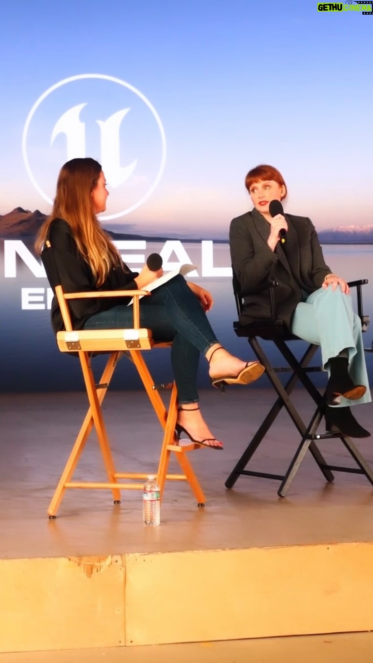 Bryce Dallas Howard Instagram - This might be counterintuitive, but for me it’s a GOOD sign when you aren’t the smartest and most experienced person in the room. In fact, I actively look for projects and opportunities where I know there will be a significant learning curve and mentors to set an example. Why? When the pressure is off to “know everything” – when I can lean into my curiosity – I ask more questions and ultimately walk away with far more skill and experience than if I were just trying to execute perfectly or fake expertise. And what’s great is that I carry these skills and experiences with me for the rest of my career. What you can learn from others, even if it doesn’t exactly relate to “your job,” greatly informs your path moving forward. In the conversations you have with other collaborators, in the work you make and your confidence with making it, and in the tools you acquire along the way. Your curiosity will get you far! Thank you Epic Games for the chance to tell this story and talk about virtual production in filmmaking. Any chance I get to geek out with others over the creative process and share sources of inspiration, it’s always an honor 😄 Commit to curiosity by leaving a ✨in the comments! #PetesDragon #EpicGames #UnrealEngine #VirtualProduction