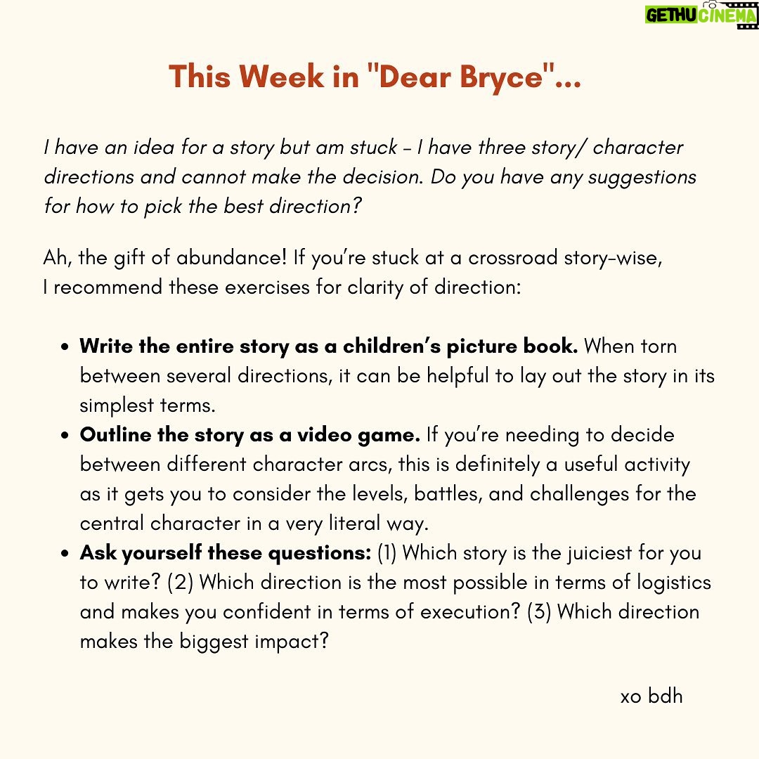 Bryce Dallas Howard Instagram - #TheMuse newsletter is back! If you’re looking for weekly inspiration for you inner muse, make sure you subscribe to @ninemusesentertainment’s newsletter (link in bio) Every week, #NineMuses Entertainment brings you articles and resources that highlight visionary storytellers and their process – I also share personal recommendations and discoveries about working as a professional storyteller. So with that in mind, here’s what we have in store for you this week… – Our favorite fan reaction videos to @thebookofbobafett “Chapter 5: Return of the Mandalorian” – @adriennemareebrown mood boards that have us cackling – The first edition of “Dear Bryce,” the Nine Muses advice column where I respond to your questions about navigating the entertainment industry and beyond. What subjects about storytelling would you like us to cover in future newsletters? 📸: @vsteves