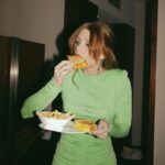 Bryce Dallas Howard Instagram – “Nickelodeon slime—it’s the perfect neon green.”
Click the link in bio for a behind-the-scenes look at how #BryceDallasHoward got ready for the NYC screening of #Argylle. Photos: @andiejjane