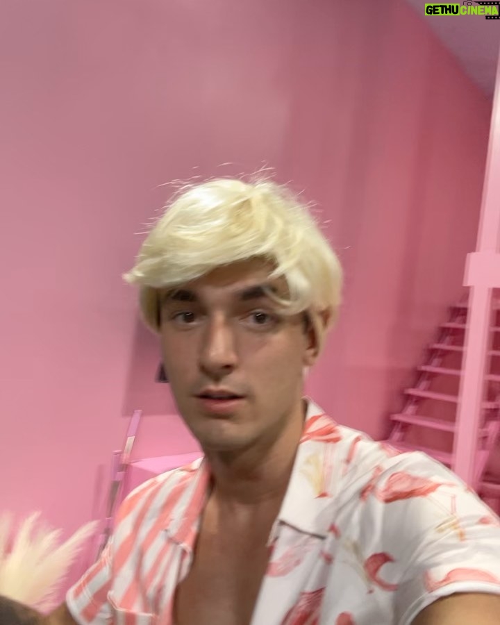 Bryce Hall Instagram - I was forced to dress like ken from barbie Los Angeles, California