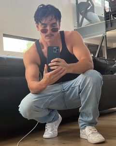 Bryce Hall Instagram - the mustache changed me