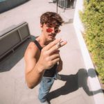 Bryce Hall Instagram - I watched Top Gun & this mustache grew on my face