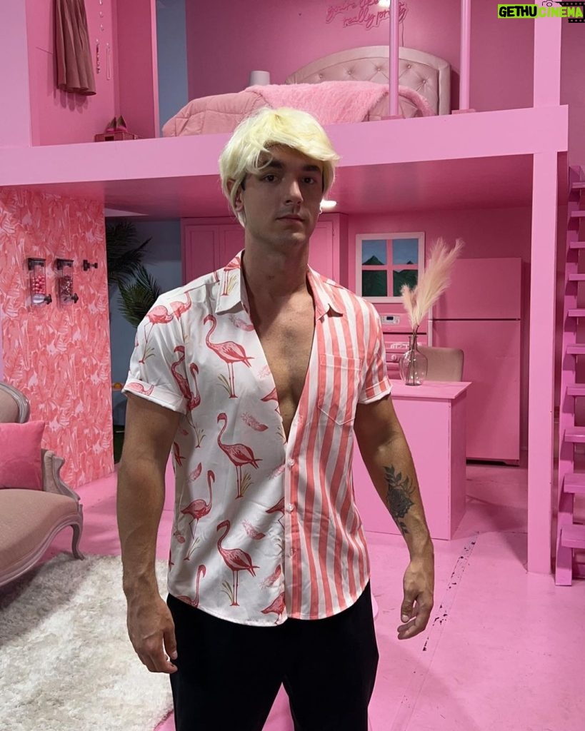 Bryce Hall Instagram - I was forced to dress like ken from barbie Los Angeles, California