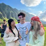 Bryce Hall Instagram - the background looks like a green screen Kualoa Ranch