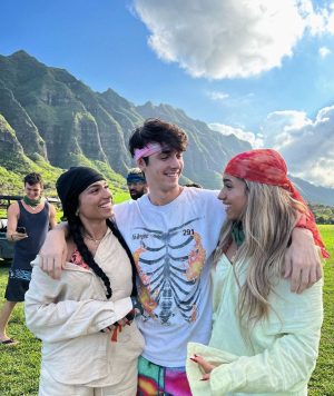 Bryce Hall Instagram - the background looks like a green screen
