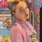 Brynn Rumfallo Instagram – beautiful morning @gucci x @guccibeauty 🤍 thank you for having me #florafantasy
