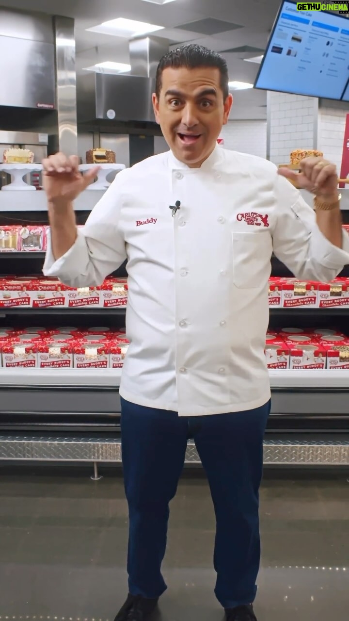 Buddy Valastro - 45.8K Likes - Hey guys, I’m so excited to announce that my bakery products are NOW available in over 3500 @walmart across the country! Try my new Every Buddy’s Cake featuring three desserts in one! 😋 🎂
And hey, let’s not forget about our classic cake slices - Red Velvet, Carrot, Chocolate Fudge, and Vanilla Rainbow - they’re the life of the party on any plate!
Swing by Walmart and turn your cart into a carnival with a slice (or hey, why not a whole cake?) from @CarlosBakery
#CarlosBakeryxWalmart
#CakesGalore
#Thanksgiving
#Bakery
#Walmart
#Cake