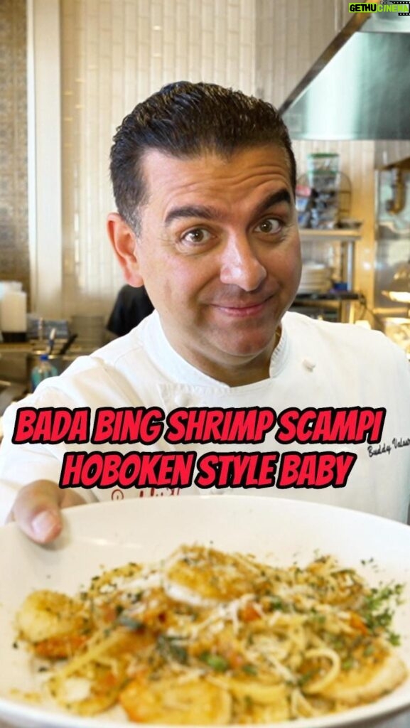 Buddy Valastro Instagram - Bada Bing, Bada Boom! It’s National Shrimp Scampi Day! Scampi for breakfast, Scampi for lunch, Scampi for dinner - every day is Scampi Day at #buddyvs #buddyvalastro #vrgas #shrimpscampiday #shrimpscampi #nationalshrimpscampiday #scampi #joinus #vegasstrip Las Vegas, Nevada