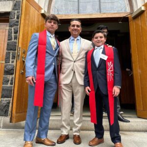 Buddy Valastro Instagram - Congratulations Marco and Carlo on your confirmation! May your faith continue to grow and guide you throughout your life we love you so much! ✝️🕊️#confirmation #congratulations