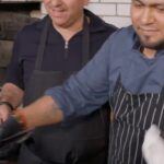 Buddy Valastro Instagram - @BuddyValastro tries @antique_bar_bakery’s famous “mile-high bread pudding” 😋 #LegendsOfTheFork | All-New Sundays 12pm/11c on @AETV’s @HomeMadeNation