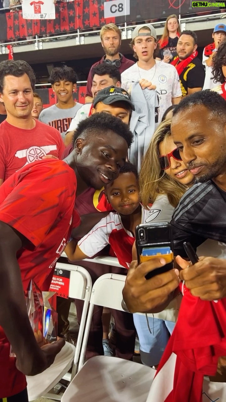 Bukayo Saka Instagram - Our supporters ❤️ Audi Field