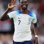 Bukayo Saka Instagram - Honoured to have scored the first hat-trick of my career! Important steps taken towards qualification 🙏🏿🏴󠁧󠁢󠁥󠁮󠁧󠁿 #GodsChild