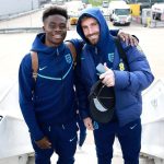 Bukayo Saka Instagram - Italy bound with my bro @lukeshaw23 ✈️⚽️