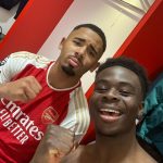 Bukayo Saka Instagram - Smile bro we got the 3 points 😂