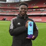 Bukayo Saka Instagram - Happy to have won the Premier League Player of the Month award. Even though I’m the one receiving it, I couldn't have done it without all the hard work from my teammates and everybody at the club. Thank you again and let's keep going 🏆 God's Plan