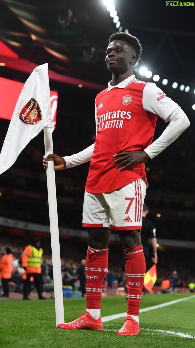 Bukayo Saka Instagram - We have lift-off 🚀 Emirates Stadium