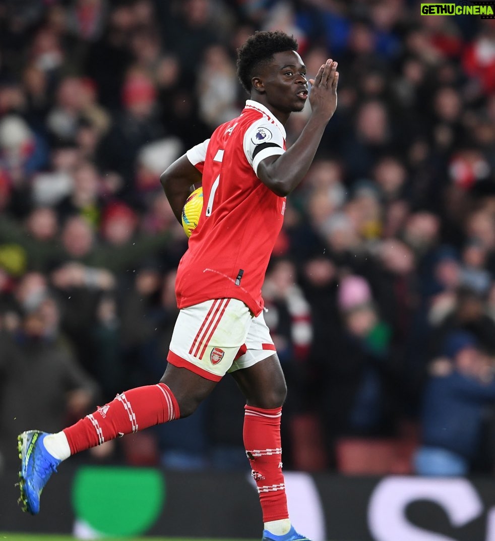 Bukayo Saka Instagram - Nice to see you again Emirates ! 😘 Emirates Stadium