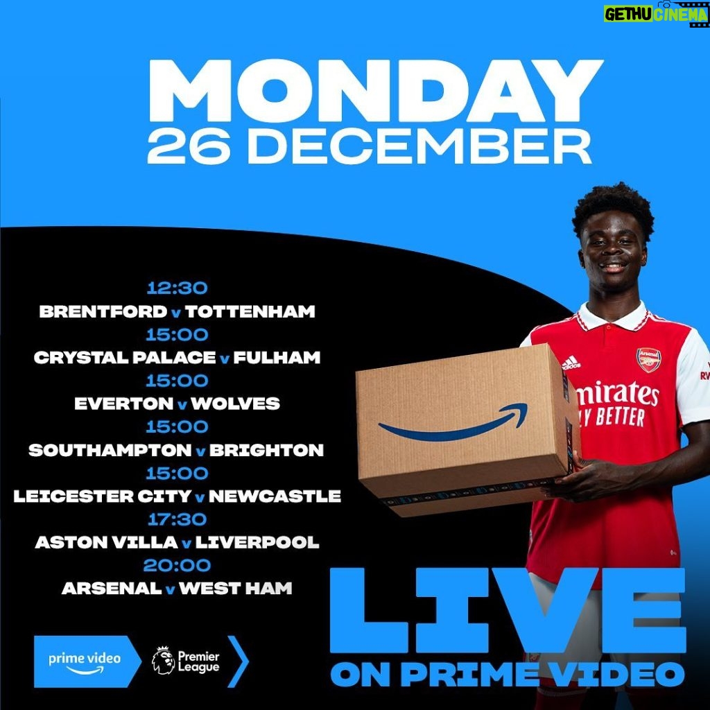 Bukayo Saka Instagram - The Premier League is back 🤩 Watch live on Prime Video in the UK ! #PLonPrime @primevideosport
