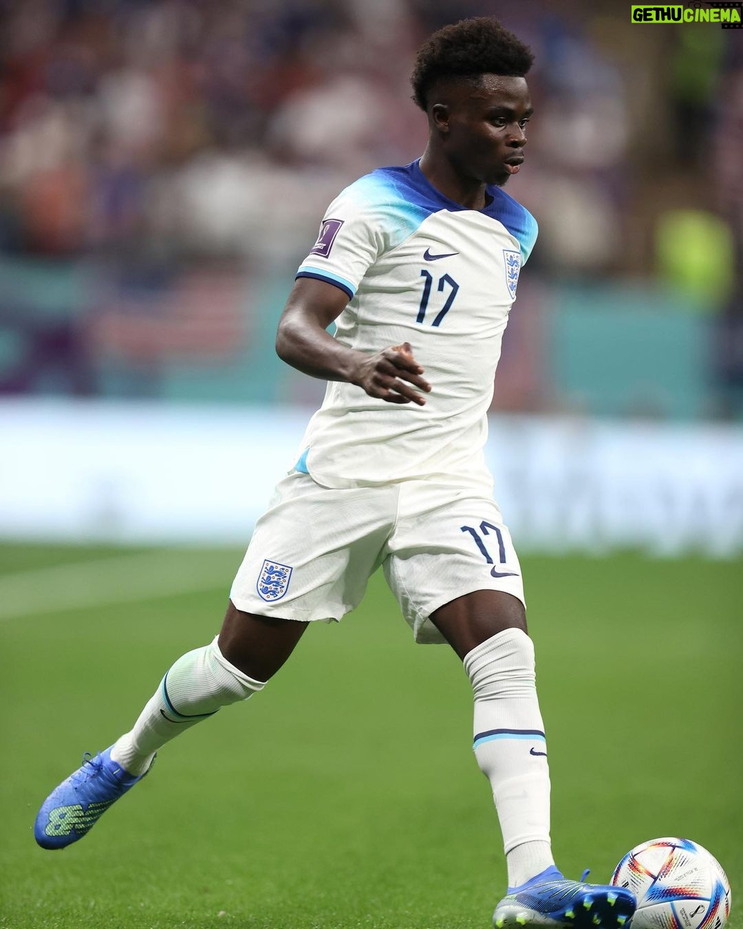 Bukayo Saka Instagram - Disappointing result last night but with a win in our next game we win the group . Full focus on that game now ! Come on England 🏴❤️