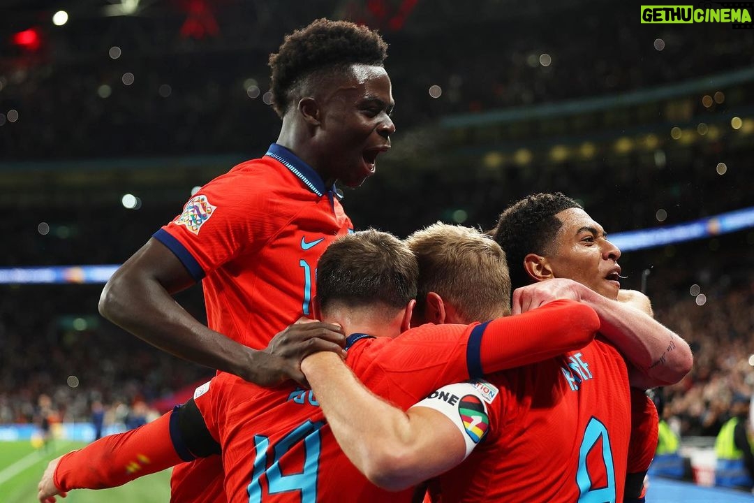 Bukayo Saka Instagram - Showed great character tonight and we deserved more in the end ! Thank you Wembley for your support 🏴❤️ Wembley Stadium