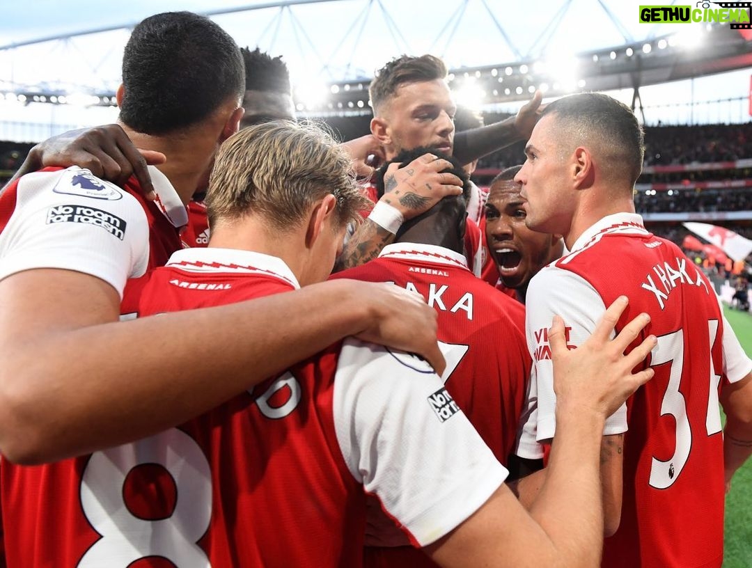 Bukayo Saka Instagram - That was for you, Gooners ❤️ Emirates Stadium