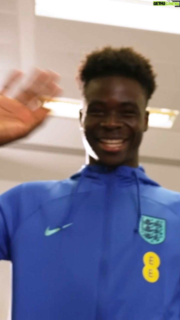 Bukayo Saka Instagram - Here’s what happened when our England Men's Player of the Year connected by @ee was surprised by a local grassroots team! 😍 St George's Park National Football Centre