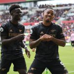 Bukayo Saka Instagram - Perfect way to go into the international break ! Enjoy gunners 😆🕺🏾