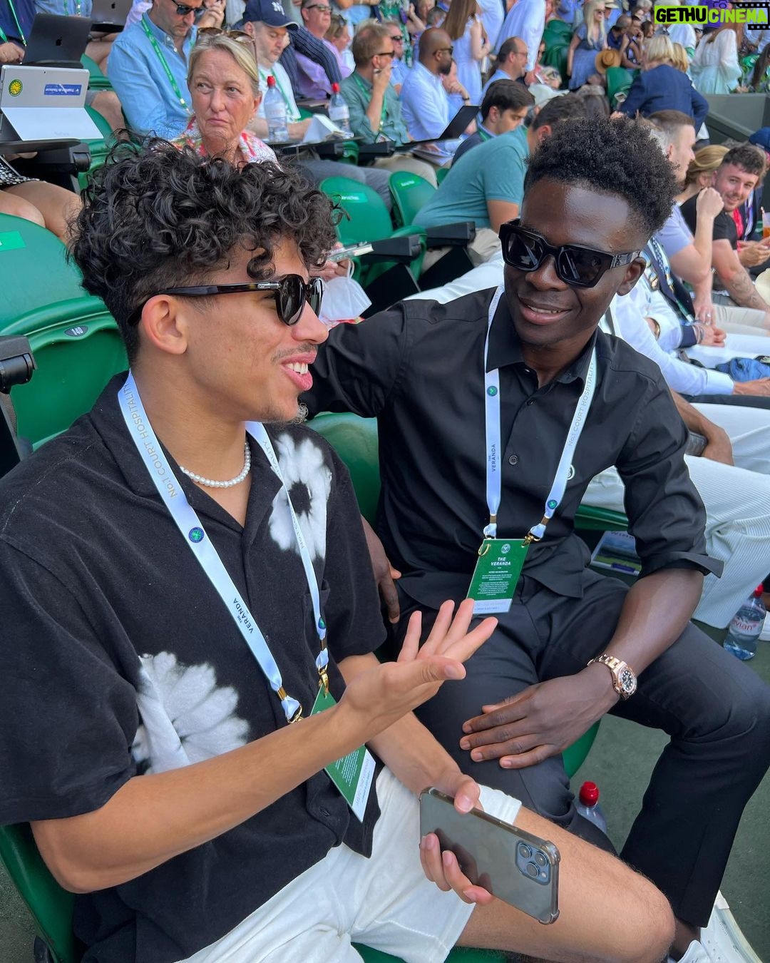 Bukayo Saka Instagram - Wimbledon 🎾 Centre Court