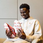 Bukayo Saka Instagram - Swipe to see my linkup with @staybalanced_ #NBFootball @newbalancefootball