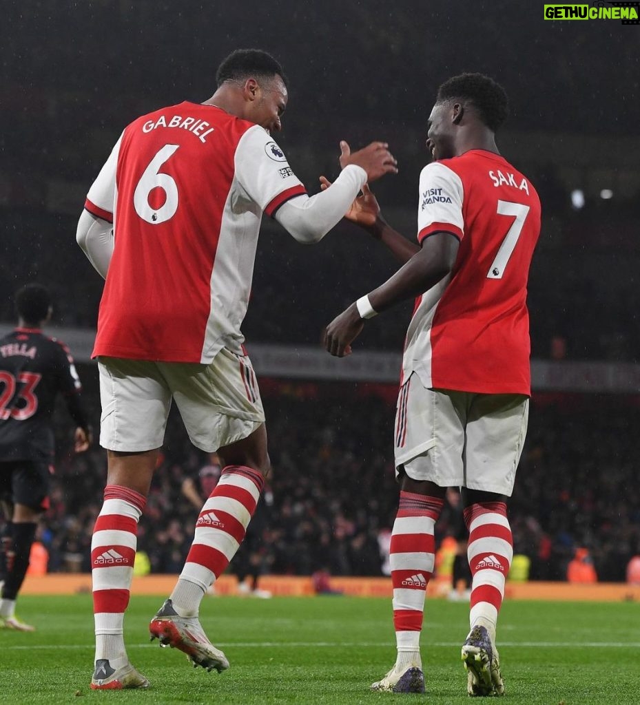 Bukayo Saka Instagram - Back to winning ways 🔥 Emirates Stadium