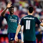 Bukayo Saka Instagram - Back to winning ways 💫 A big thank you to the travelling fans👏🏿