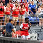 Bukayo Saka Instagram - Thank you for the love Baltimore 🫶🏿 Next stop Orlando. See you all soon ! M&T Bank Stadium