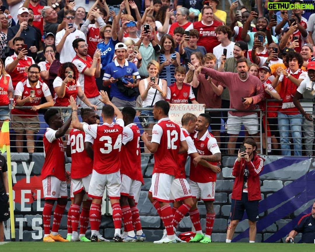 Bukayo Saka Instagram - Thank you for the love Baltimore 🫶🏿 Next stop Orlando. See you all soon ! M&T Bank Stadium