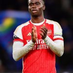 Bukayo Saka Instagram - An honour to wear the armband for the first time. My club! ©️❤️