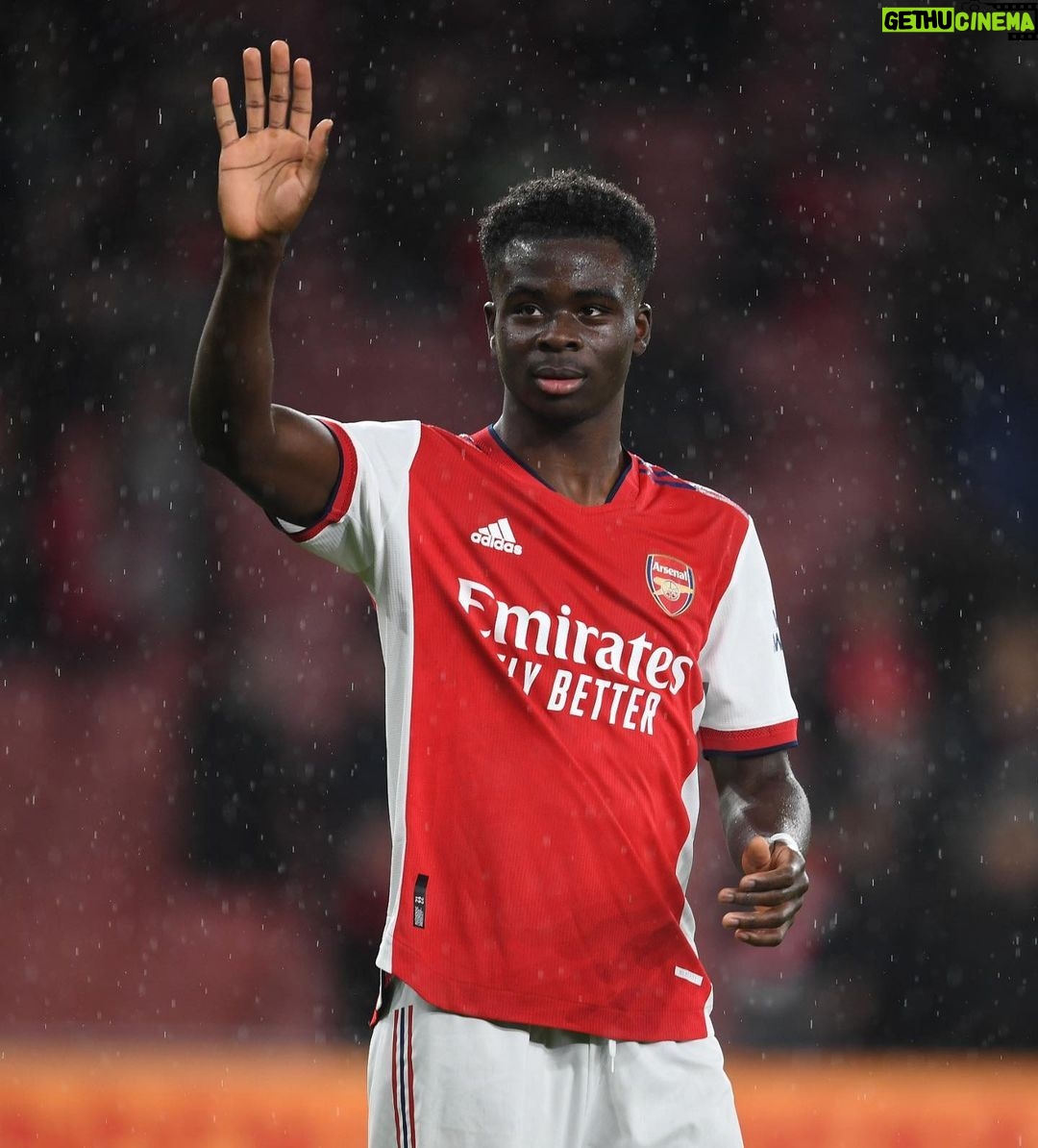 Bukayo Saka Instagram - Back to winning ways 🔥 Emirates Stadium