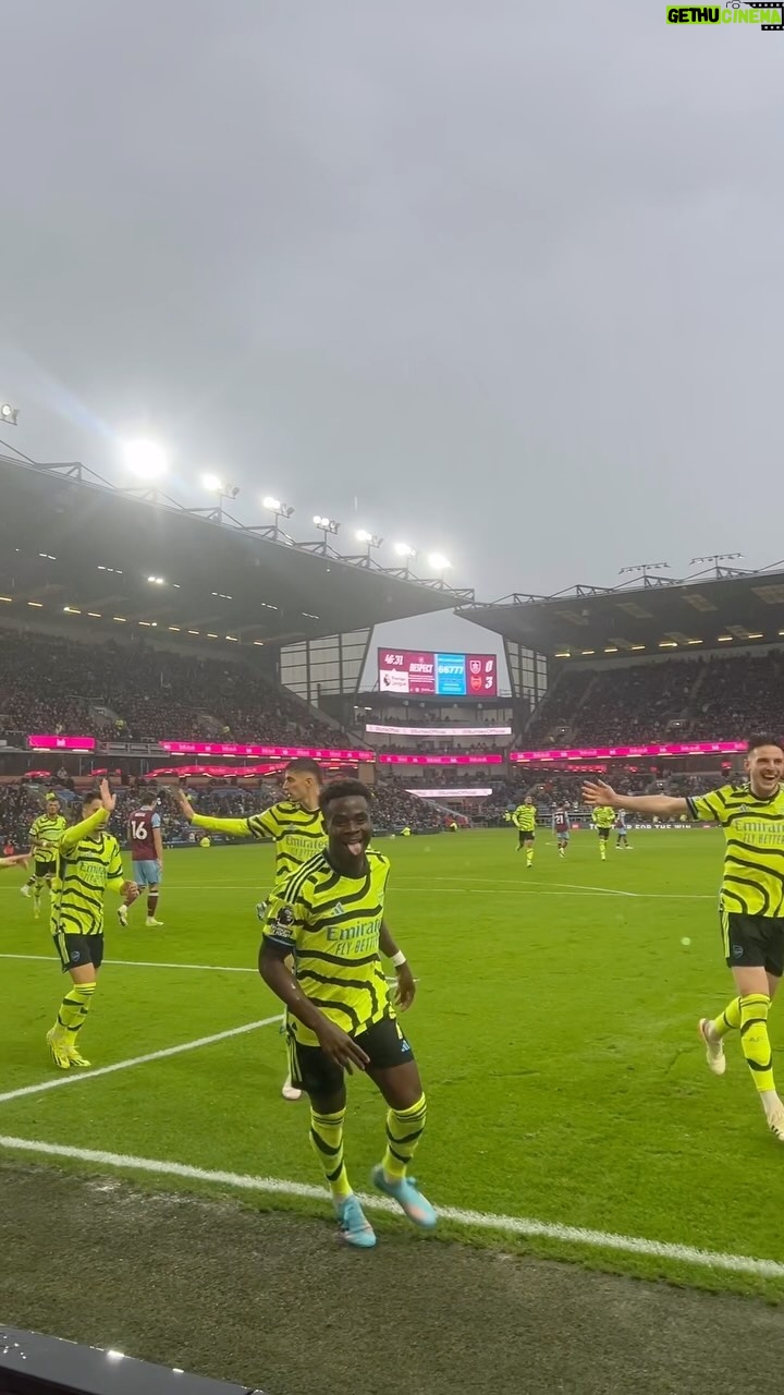 Bukayo Saka Instagram - Another sensational Saka strike 💛 Turf Moor