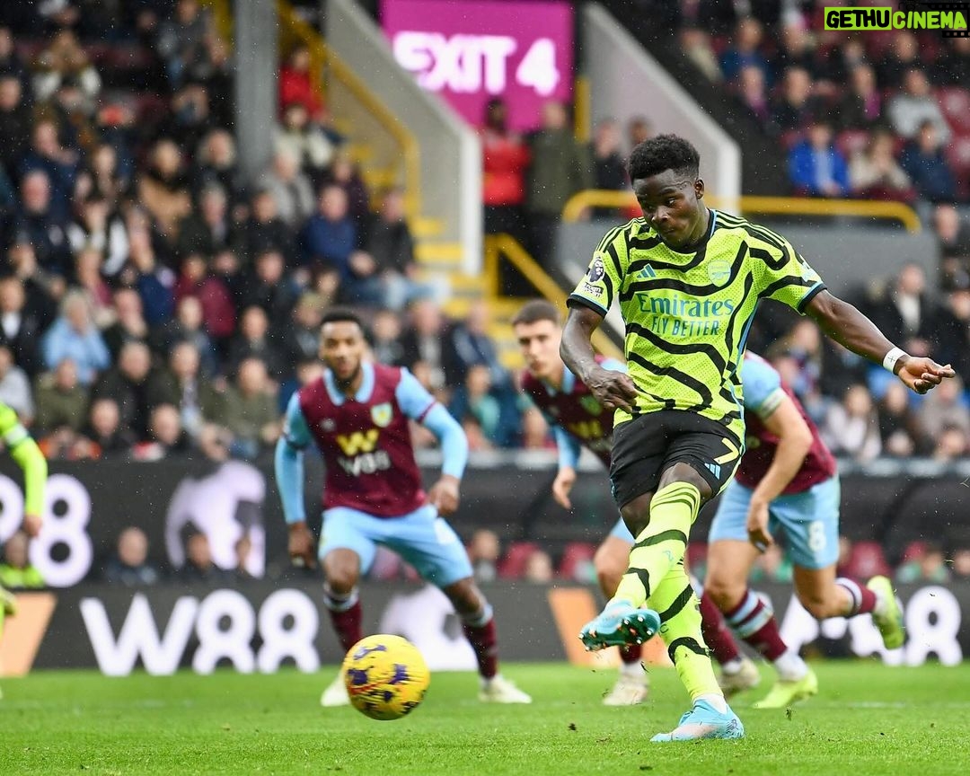 Bukayo Saka Instagram - 5 stars from the boys today! We enjoyed that one, hope you did too Gooners! π§πΏπ #GodsChild Turf Moor Football Stadium