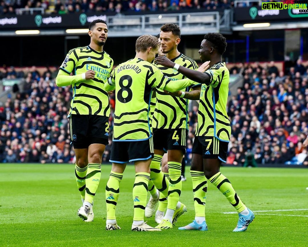 Bukayo Saka Instagram - 5 stars from the boys today! We enjoyed that one, hope you did too Gooners! π§πΏπ #GodsChild Turf Moor Football Stadium