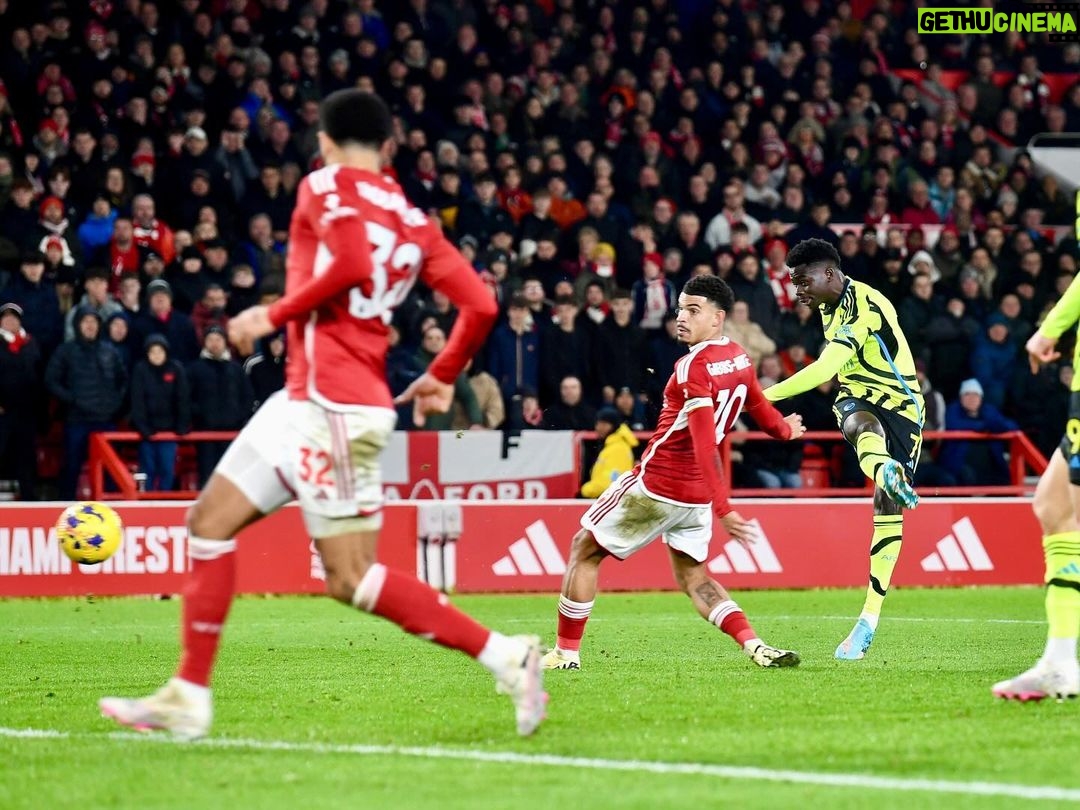 Bukayo Saka Instagram - ✝️☝🏿⚽️ #GodsChild😇 The City Ground