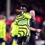 Bukayo Saka Instagram - ✝️☝🏿⚽️ #GodsChild😇 The City Ground
