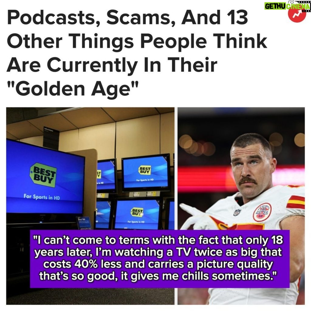 Buzzfeed Instagram - I'm genuinely curious if you also think the 2020s are the "golden age of podcasts." More at the link in bio 👀