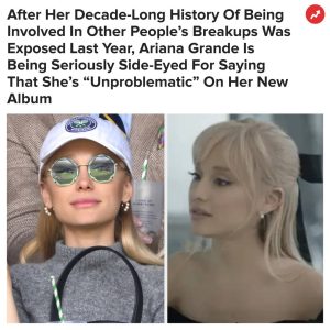 Buzzfeed Instagram - Ariana’s new song “The Boy Is Mine” comes shortly after she was accused of trying to “gaslight” people over her and Ethan Slater’s controversial relationship. Link in bio 👆