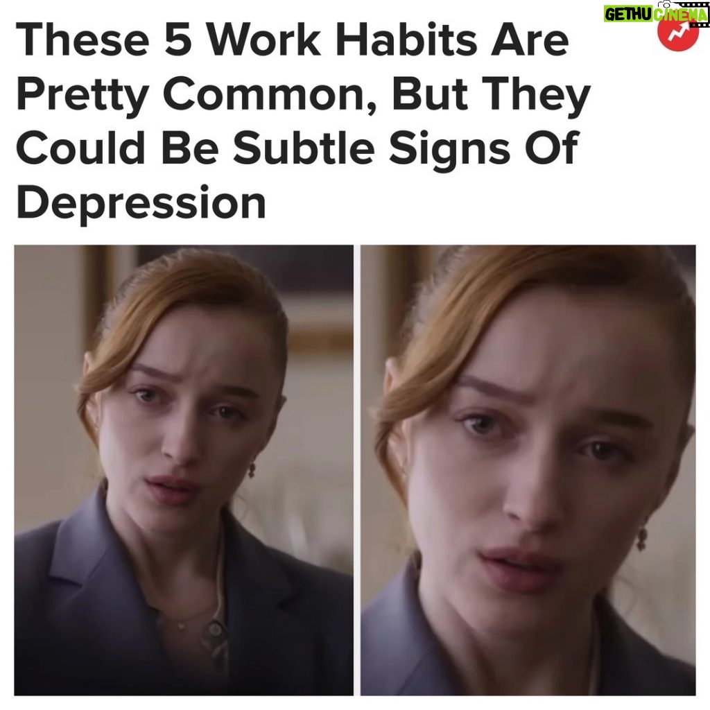 Buzzfeed Instagram - Depression can look different from person to person. Some co-workers may never guess that you are coping with depression because you are still functioning as a hardworking, reliable employee. More at the link in bio ☝️