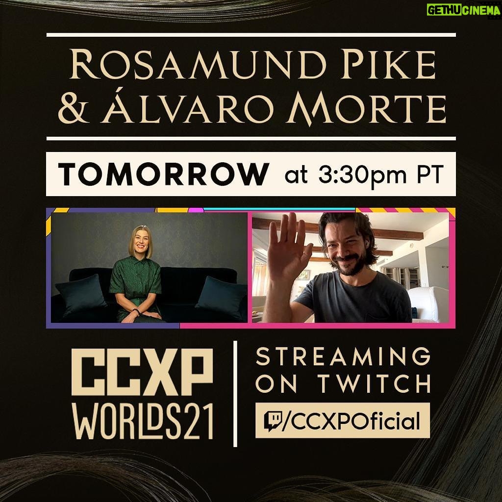 Álvaro Morte Instagram - Tomorrow I’ll be connected with @mspike You wanna join us? Mañana nos entrevistan a @mspike y a mí. Os apuntáis? @thewheeloftime Link here. Aquí tenéis el link. https://www.twitch.tv/ccxpoficial