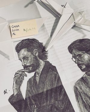 Álvaro Morte Instagram - Gracias @premios_platino por la gala del domingo y enhorabuena a todos los premiados!

Y muchas gracias también a tod@s l@s fans que estuvieron horas esperando a que pasáramos por allí. Entre ell@s, Carla, Luiza y Pola, que me regalaron una carta con sus dibujos y origamis. ❤️

Inmejorablemente acompañado por ella.

👔 @pacovarela_menswear
