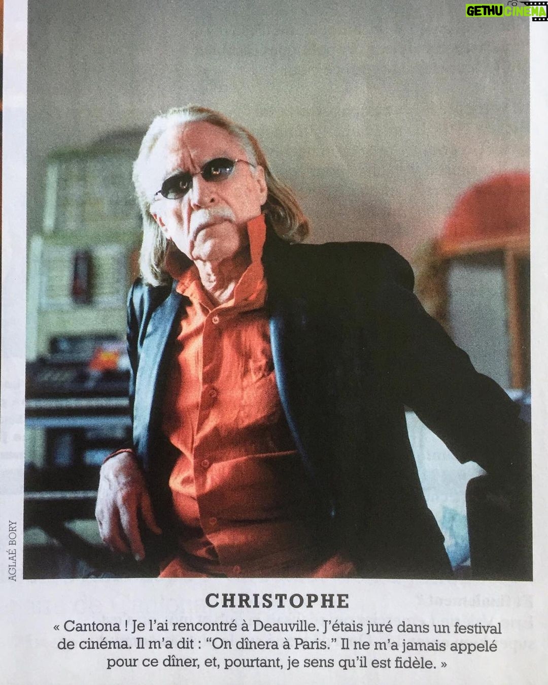Éric Cantona Instagram - RIP Christophe. Your music was like watching wonderful imaginary movie and feel all the emotions. We will miss you!
