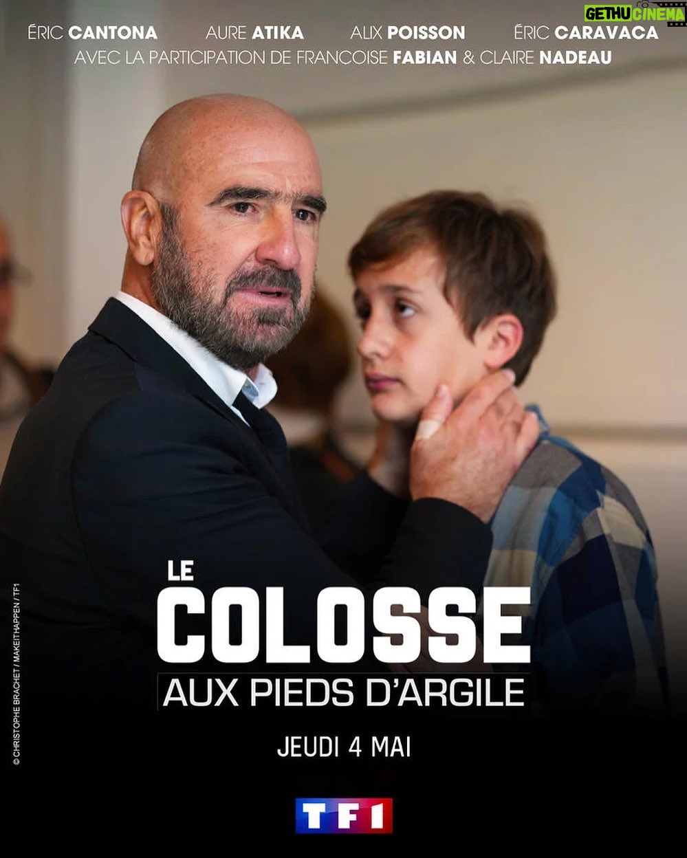 Éric Cantona Instagram - Le colosse aux pieds d’argile demain le 4 Mai à 21h10 sur TF1 🔥 🎥 @stephaniemurat d’après l’histoire de @sebastienboueilh